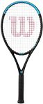 Wilson Ultra Power 103 Tennis Racket, Carbon Fibre, Head-Light (grip-heavy) balance, 278 g, 69.2 cm length,Black / Blue