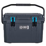 Cubix Ice Chests and Coolers | 20 Quart Gray Lifetime Rotomolded Ice Cooler | Portable and Hard | Great for Camping, Travel, Fishing, Beach and Patio