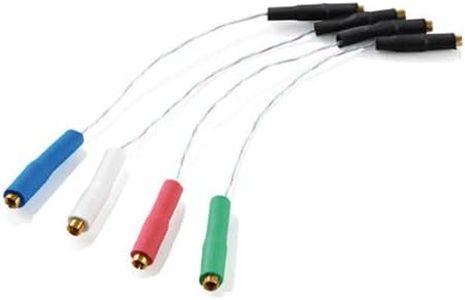 Clearaudio High-purity Silver Color-Coated Headshell Lead Wire Set with Gold Ends
