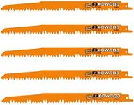 9-Inch Wood Pruning Saw Blades for Reciprocating/Sawzall Saws/Sabre Saws by KOWOOD - 5 Pcs Pack Wood Cutting Set