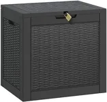 NUNU LAB Package Delivery Box for Outside,35 Gallon Storage Box Lockable Lid,Waterproof Outdoor Parcel Drop Deck Boxes,Porch Storage Bin For Package Delivery,Patio,House, Curbside