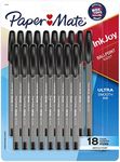 Paper Mate InkJoy 100ST Ballpoint Pens, Medium Point (1.0mm), Black, 18 Count