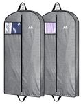 MISSLO 43" Heavy Duty Hanging Garment Bags for Travel, 2 Pack