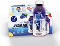 A-GAME Zero Sugar Sports Drink, Concord Grape Zero, Sugar FreNatural Flavors, Gluten Free & Keto Friendly, 16.9 Fl Oz (Pack of 12)