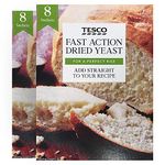 Tesco Fast Action Dried Yeast, 2 x 56 g