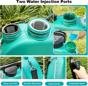 SYLSTAR 8L Battery Powered Garden Sprayer – Electric Weed Sprayer, 4 Nozzles, USB Rechargeable