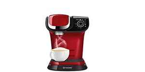 Tassimo My Way Coffee Machine by Bosch with New! Automatic Cleaning and descaling (Red)