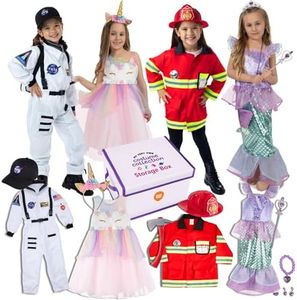 Born Toys 4-in-1 Dress Up Clothes for Little Girls, Pretend Play Costume 3+