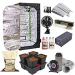 Wilma Self Watering 1.2 x 1.2 x 2m Grow Tent Kit - Canna Coco Dual Spectrum Grow Light Kit Odour Neutralising Filter Kit