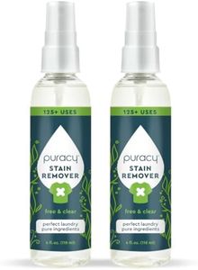 Puracy Stain Remover - Cleaning Spray, Clothes Stain Remover for Clothes, Laundry Stain Remover Spray for Clothes, Travel Stain Remover, Oil Stain Remover - Natural Spot Cleaner - Free&Clear 4oz 2pack