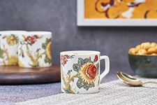 GOLDEN QUEEN'S Microwave Safe Tea and Coffee Mugs - Set of 6 (Tree of Blooms)