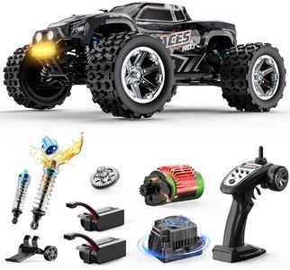 DEERC 8618 1/16 Fast Brushless RC Cars for Adults, Max 56mph, 2 3S Lipo Batteries Electric Off-Road Waterproof RC Truck,4X4 High Speed Remote Control Car, All Terrain RC Truggy for Boys