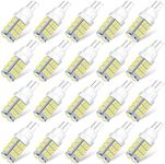 ACOHUIKE T10 921 194 168 175 LED Bulbs Natural White 20-Packs, Super Bright 3014 42-SMD LED Replacement 12 Volt RV Camper Trailer Boat Trunk Interior Dome Map License Lights, Backup Reverse Lights