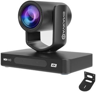 AVKANS 4K PTZ Camera with NDI, Auto Tracking Camera, 20X Optical Zoom, NDI HX3 HDMI SDI Output, HDMI PTZ Camera 4K for Church Worship Live Events(AV4KN-20)
