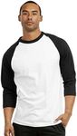 Men's 3/4 Sleeve Casual Raglan Jers