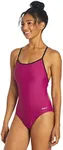Sporti Tie Back One Piece Swimsuit - Magenta/Black - 36