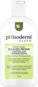 pHisoderm CLEAN Blemish-Prone Facial Cleanser with Salicylic Acid and Hyaluronic Acid, Paraben-Free, Soap-Free, Mineral Oil Free 177 ml (Pack of 1)