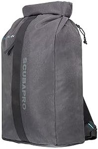 SCUBAPRO Definition Pack 24 Dive Bag with Backpack and Waist Straps and Top Handle for Scuba Diving Gear, Premium Recycled Two-Tone Gray Fabric