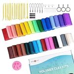 HTVRONT Polymer Clay 30 Colors, Ove