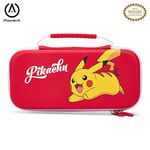 PowerA Protection Case for Nintendo Switch, Switch Lite & OLED Model, Hard Shell Protective Pouch with Carry Handle and 9 Game Cards Storage, Official: Pikachu Playday