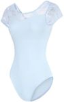 ModLatBal Women and Girls Short Sleeve Leotards for Ballet Dance Bodysuit