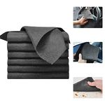 ZOCONE 6 Pcs Thickened Magic Cleaning Cloth, Large Microfiber Window Cleaning Cloths 30 * 30CM Reuseable Magic Cloths to Clean Surfaces Glass Cleaning Magic Cloth for Dusting,Cars,Kitchen (Dark Grey)