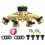 CHSEEO 4 Way Hose Splitter Tap Connector Tap Splitter Tap Adaptor Outdoor Utility Snap On Garden Hose Connector Watering Flowering Gardening Irrigation Tool #4