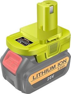 DM18RL Battery Adapter for Dewalt to Ryobi Battery Adapter, Convert Dewalt 20V Llithium Battery to Ryobi 18V P107 P108 Battery with 5V 2.1A MAX USB Charge