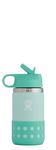 HYDRO FLASK - Kids Water Bottle 354 ml (12 oz) - Vacuum Insulated Stainless Steel Toddler Water Bottle - Silicone Flex Boot, Easy Sip Straw Lid - BPA-Free - Wide Mouth - Paradise