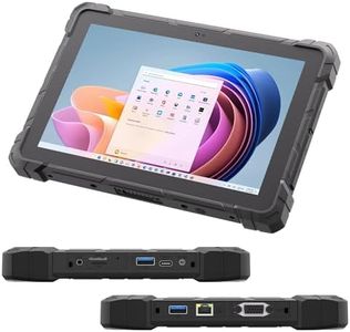 HEIGAOLAPC Rugged Tablet, 12th Alder Lake N100 Tablet, Win11 Pro 16GB RAM 256GB eMMC Tablet PC, 10.1" Tablet with 16000mAh Battery 4G LTE/WiFi / BT5.0 / FHD for Field Service Workers