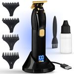 Fagaci Cordless Trimmers for Barbers - Turbo Power with Precise Cutting, Hair Liners for Men Clippers, T-Blade Trimmer for Men, Professional Zero Gapped Hair Trimmer for Men, T-Outliner Barber Trimmer