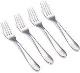 VANRA 4-Piece Children Forks Set Stainless Steel Kids Dinner Forks Child Silver Cutlery Set 5.7-inch (4 Forks)