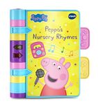 VTech Peppa Pig: Peppa's Nursery Rhymes, Official Peppa Pig Book with Nursery Rhymes, Wipe-Clean Pages, Lights, Songs & Sound Effects, Interactive Toy for Babies 9, 12, 18+ months, English Version