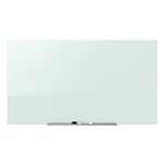 Quartet G3922IMW Glass Dry Erase Board, 39" x 22", Magnetic Whiteboard, Frameless Mount