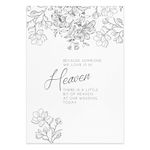 Remembering Those In Heaven Wedding Reception Sign - Table Decorations with Neutral Floral Design (Memorial Table)