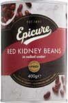 Epicure Red Kidney Beans in Salted Water, 400 g (Pack of 12)