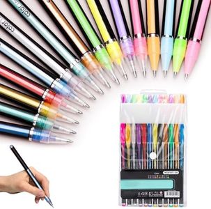 2025 New Glitter Gel Pens,Glitter Gel Pen Set for Coloring Books with Refills, Artist Colored Markers Colorful Pens Neon for Kids Adult Coloring Books and Drawing (Upgrade 18PCS)