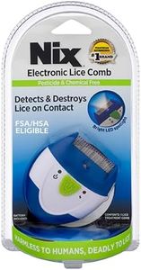 Nix Electronic Lice Comb, Effective Lice Treatment without Pesticides or Chemicals, 1 Count