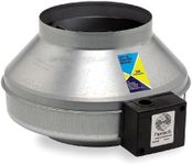 FANTECH Galvanized Steel Inline Centrifugal Duct Fan, Fits Duct Dia. 8", Voltage 120V