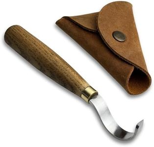 Sharky Spoon Carving Hook Knife 1.38 in Curved Blade