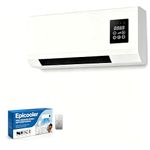 Epicooler Portable Air Conditioner for Bedroom, Mini Quiet Air Cooler with 6 Speeds, Cooling & Warm Airflow, Remote Control, LED Display, Timer, Desktop & Wall Mount for Office, Dorm, Bathroom