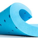 SU SUBRTEX 3 Inch Thick King Breathable Bed Pad Flexible Gel-Infused Memory Foam Mattress Topper With Ventilated Design For Pressure Relieving (7.5cm, 150x200cm)