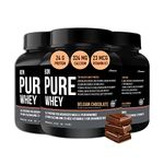 BON PURE WHEY 3 Kg, 84 Servings (Pack Of 3) |The Holistic Whey Protein | Muscle Building, Bone Strength, Immunity, Hair And Nails | Essential Protein, Bcaa, Vitamins And Minerals | For Athletes