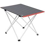 Camping Table, Sportneer Folding Table Camping Folding Tables Portable Lightweight Camp Table Aluminum Foldable Table with Hard Table Top for Outdoor Camping Picnic Hiking Beach BBQ Cooking Dining