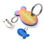 Dogs Cats ID Tags Personalized Lovely Symbols Pets Collar Name Accessories Simple Custom Engraved Products