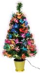 Christmas Concepts® 3ft (36 Inch/90cm) Green Prelit Fibre Optic Tree - Christmas Trees (Colour Changing LEDs)