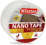 XFasten Reusable Double-Sided Nano Tape, Clear, Movable and Washable Double-Sided Gel Mat Grip Adhesive Putty Brick Tape | Bathroom, Kitchen Silicone Grip Nano Mounting Tape