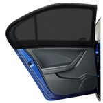 DIZA100 Car Side Window Sun Shade 2Pack, Sun Shade Blocking Mosquito Net, Protection for Kids/Baby/Adults/Pets - 42"x20" Fits All 98% Cars