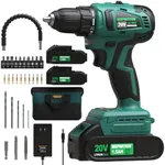 INSPIRITECH 20V Cordless Drill, Bru