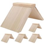 Happyyami 5pcs Pigeon Solid Wood Perch Bird Wood Stand Shelf Standing Bar Plaything Roost Racing Pigeon Stand Bird Rest Stand Sailboat Accessories Wood Toy Pigeon Wood Stand Pet Wooden